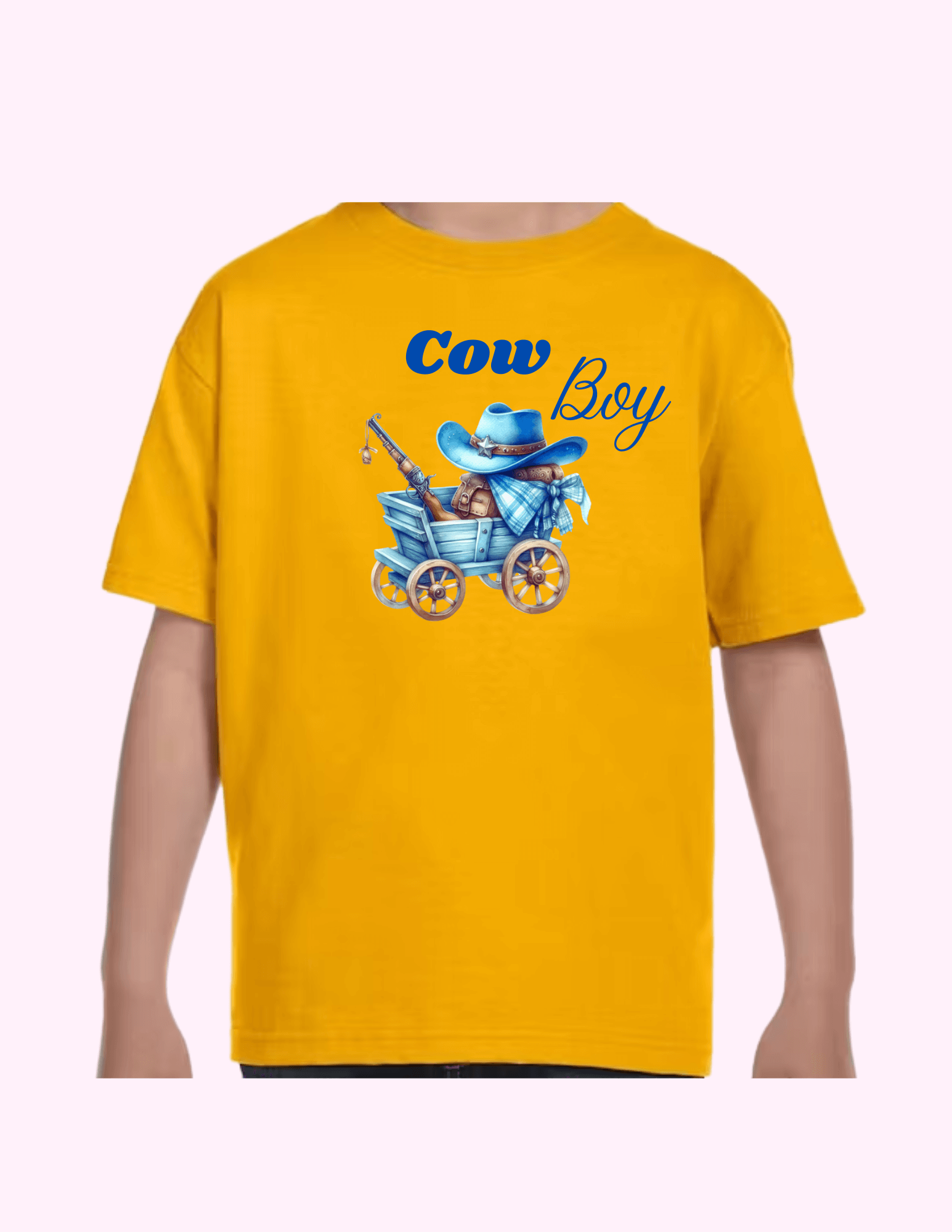 Cow Boy - Kids T-Shirt featuring unique artwork, perfect for personal style and expression.