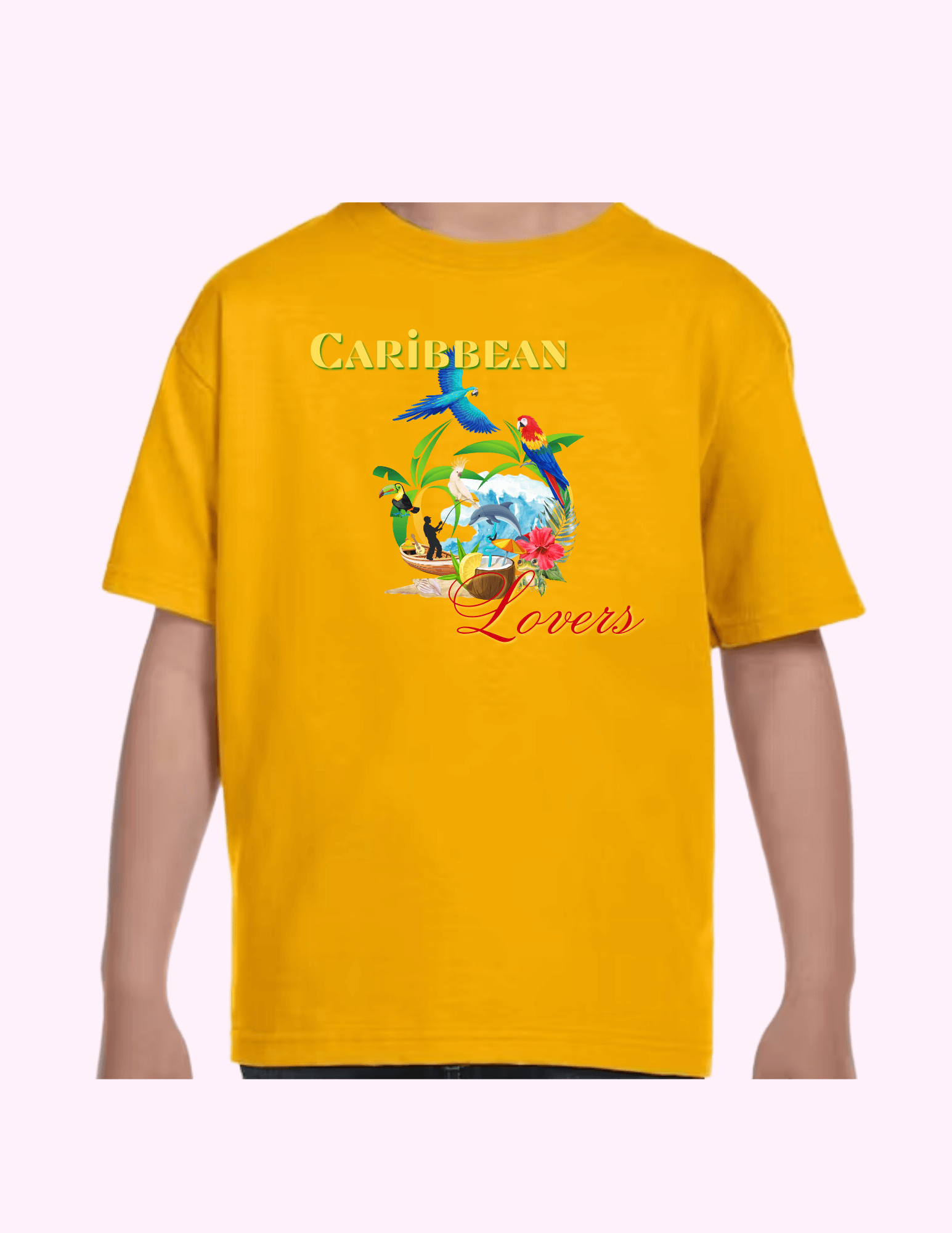 Caribbean Lovers - Kids T-Shirt featuring unique artwork, perfect for personal style and expression.