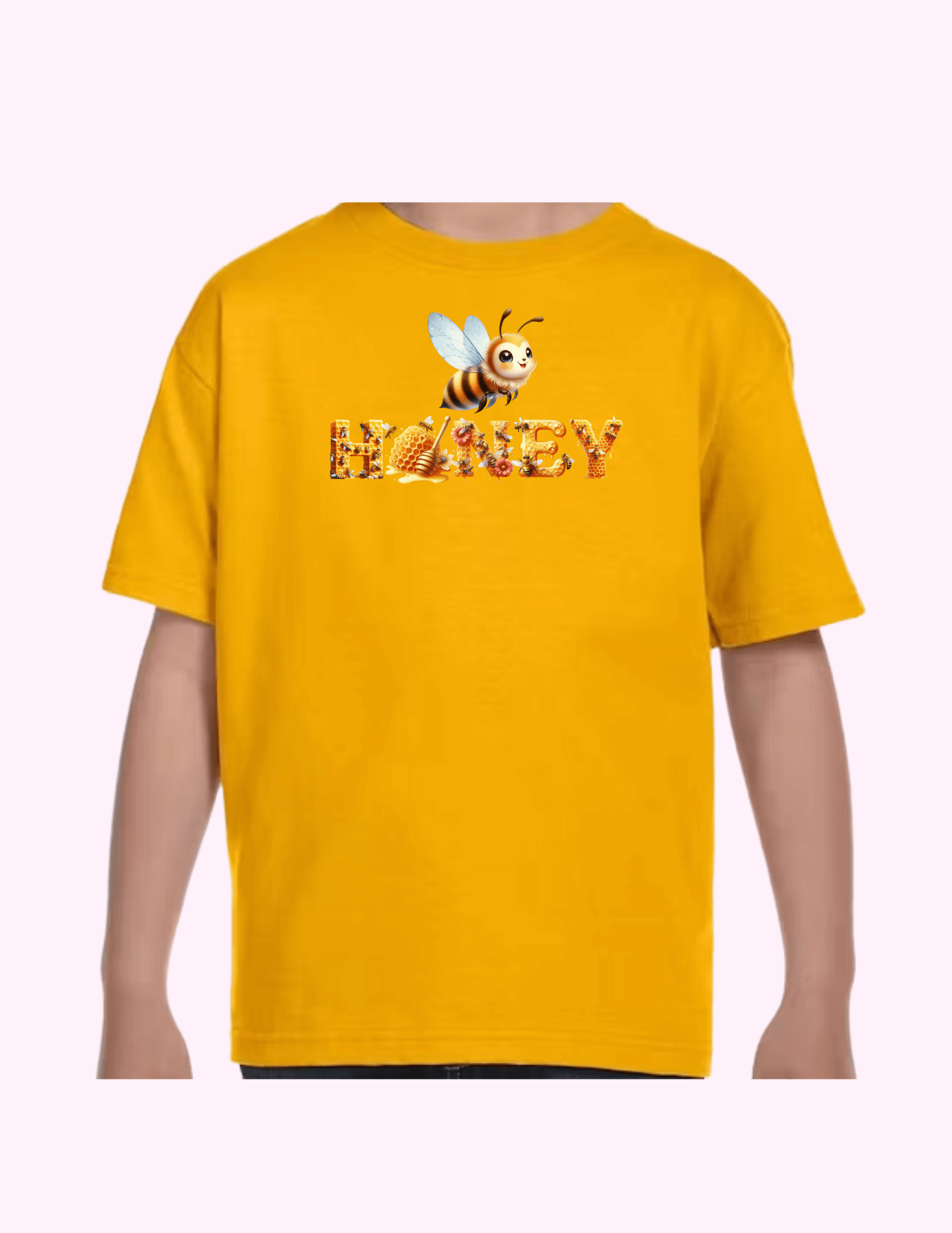 Honey - Kids T-Shirt featuring unique artwork, perfect for personal style and expression.