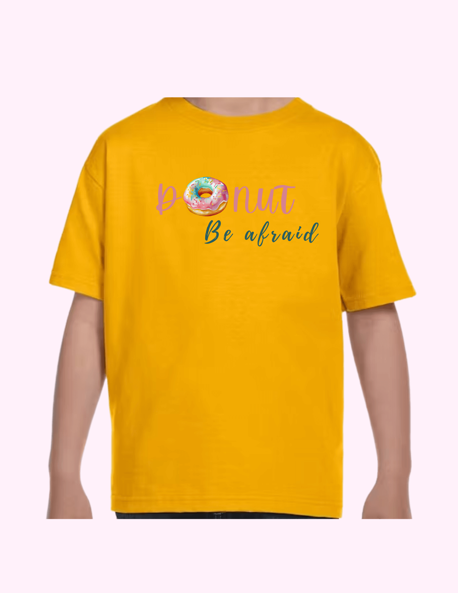 Donut Be Afraid - Kids T-Shirt featuring unique artwork, perfect for personal style and expression.
