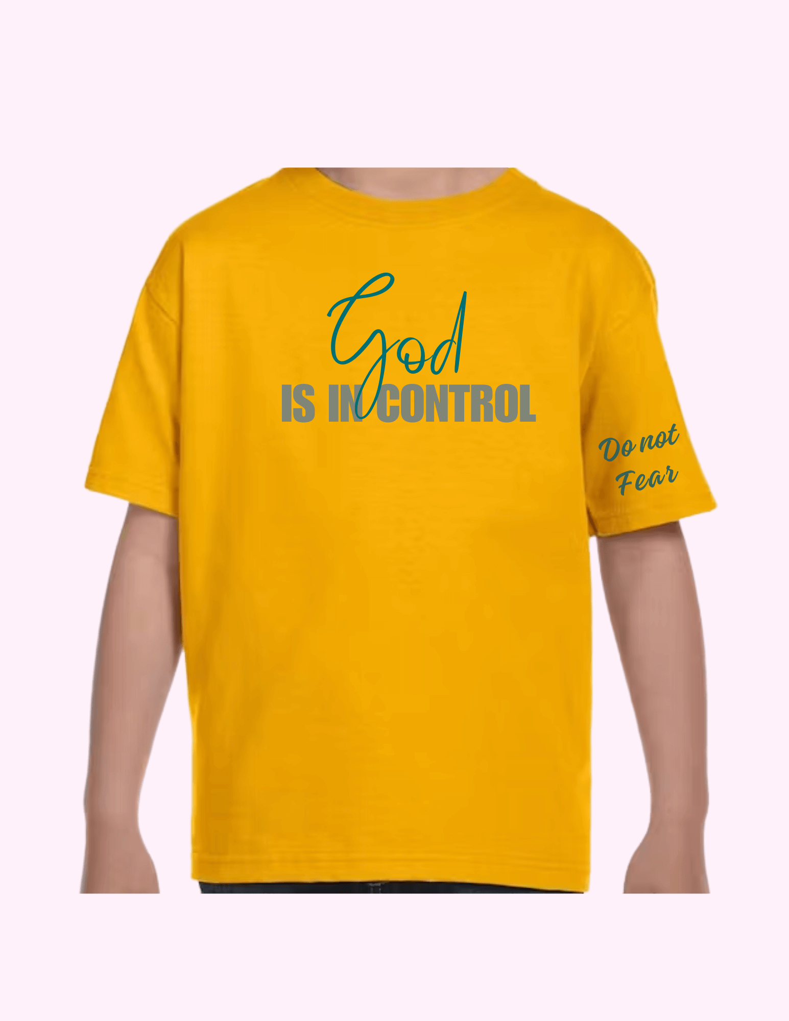 God Is In Control - Kids T-Shirt featuring unique artwork, perfect for personal style and expression.
