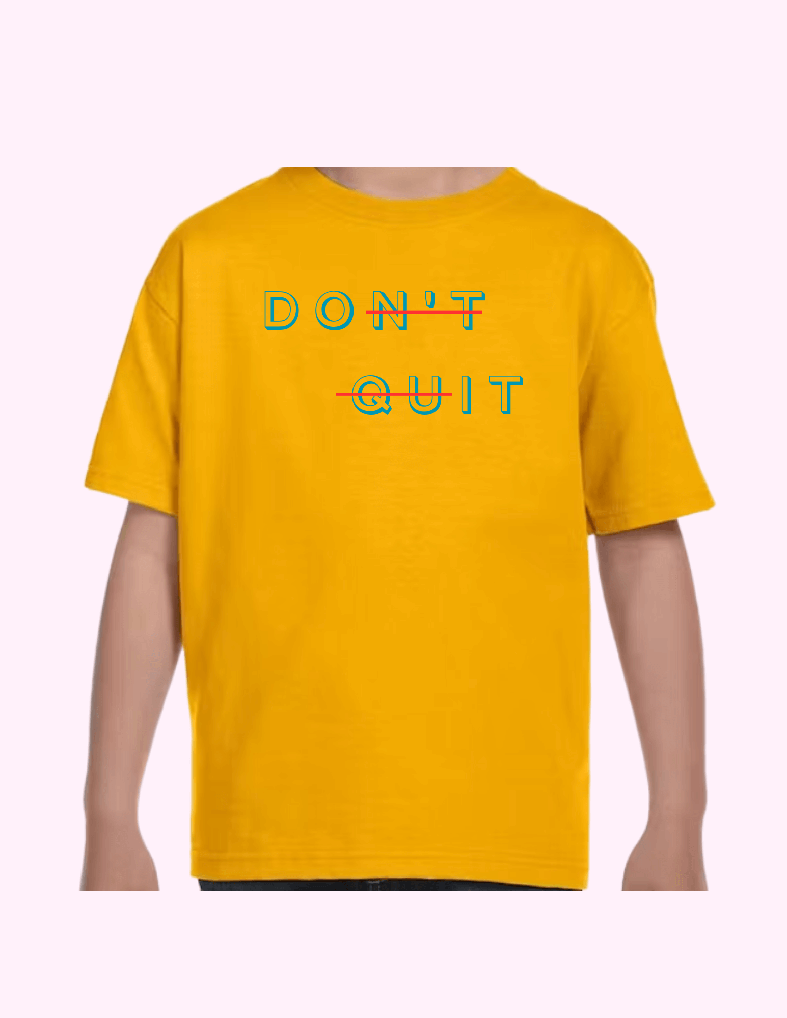 Don't Quit - Kids T-Shirt featuring unique artwork, perfect for personal style and expression.