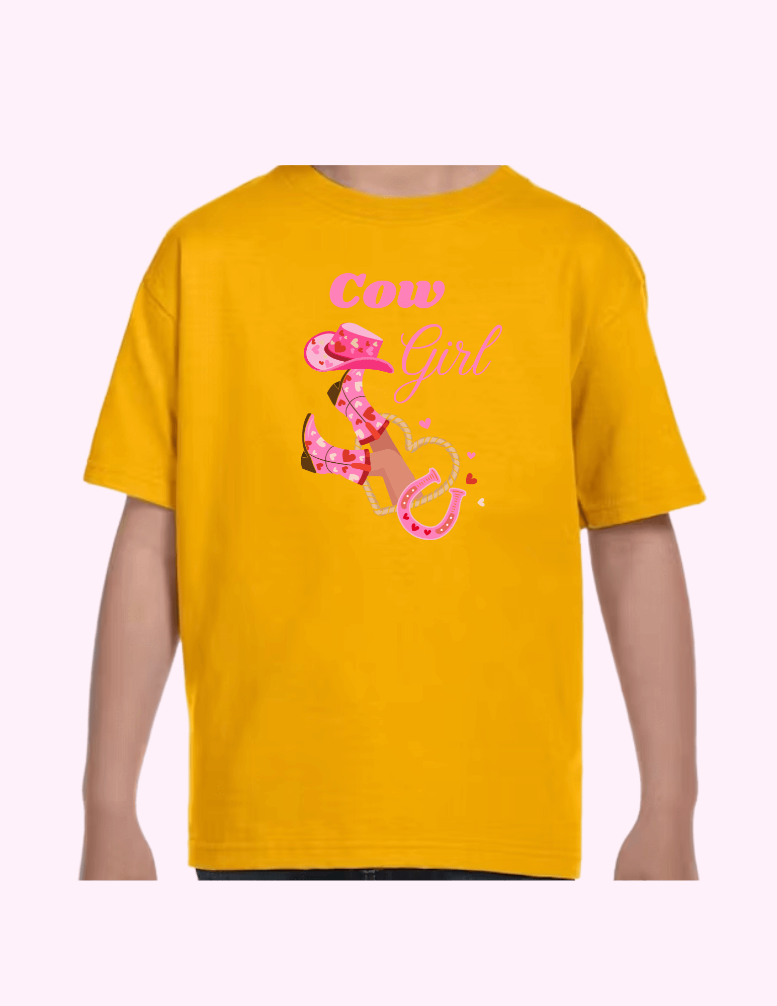 Cow Girl - Kids T-Shirt featuring unique artwork, perfect for personal style and expression.