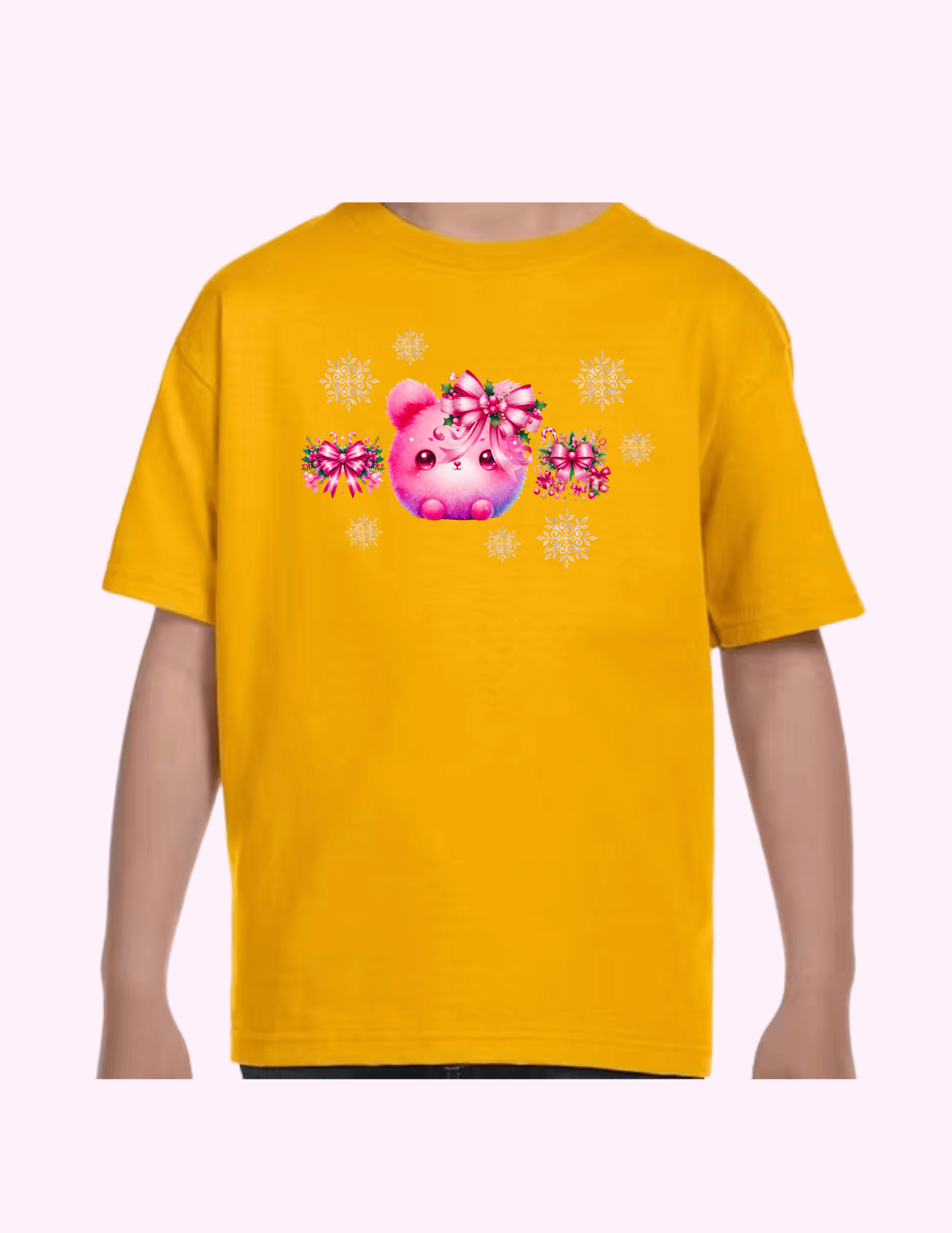 Winter Bunny - Kids T-Shirt featuring unique artwork, perfect for personal style and expression.