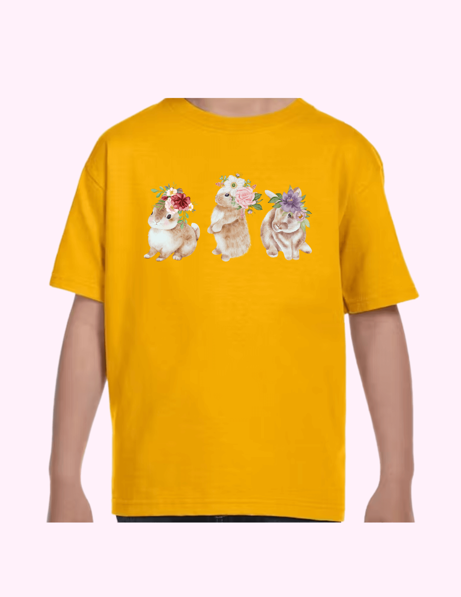 Spring Bunnies - Kids T-Shirt featuring unique artwork, perfect for personal style and expression.