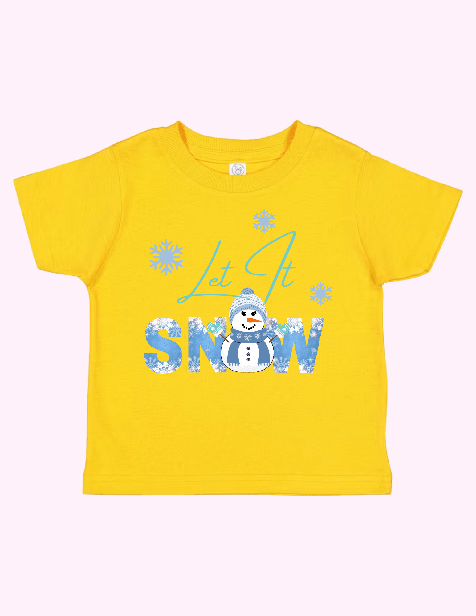 Let It Snow Blue (Toddler) featuring unique artwork, perfect for personal style and expression.