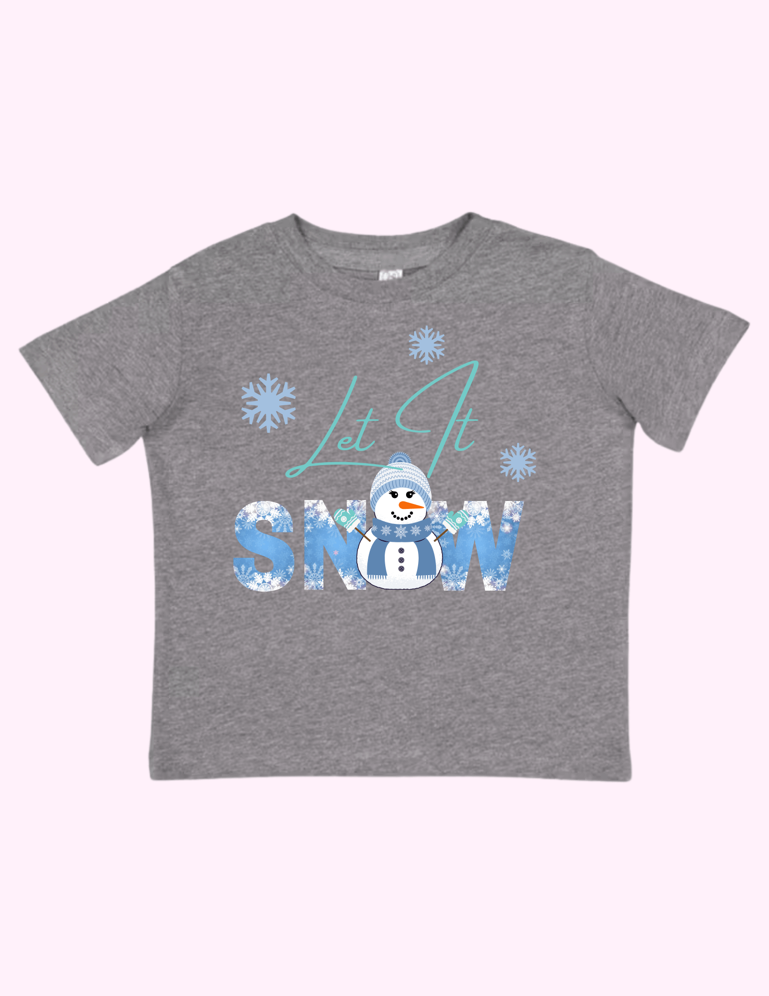 Let It Snow Blue (Toddler) featuring unique artwork, perfect for personal style and expression.