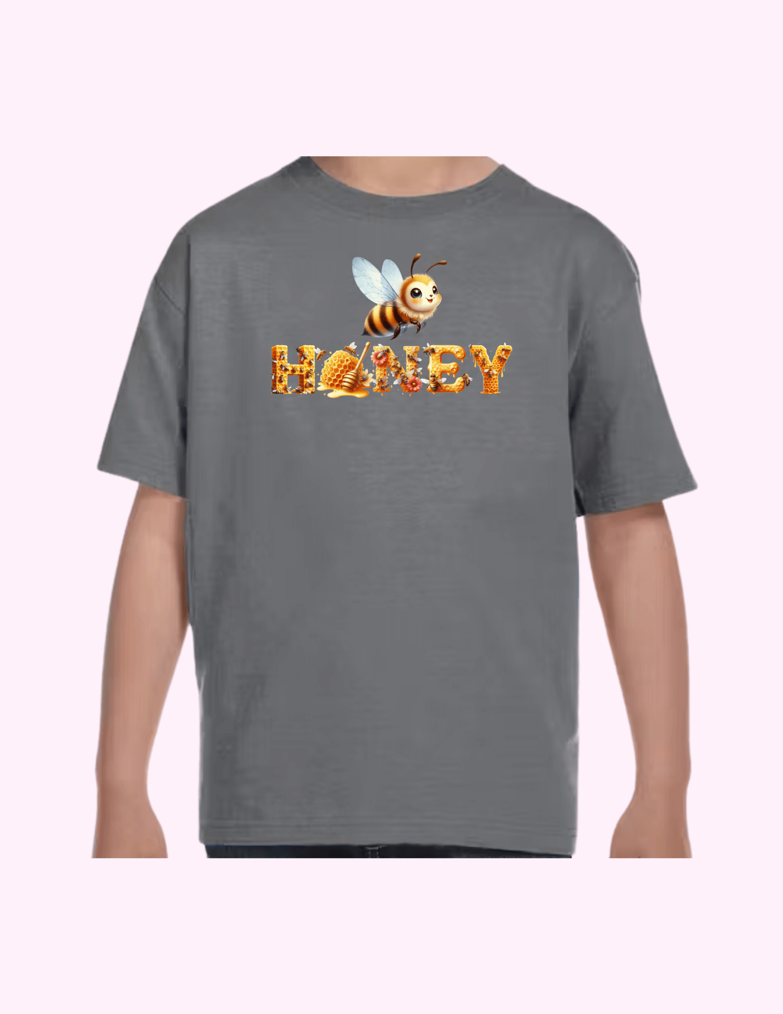 Honey - Kids T-Shirt featuring unique artwork, perfect for personal style and expression.