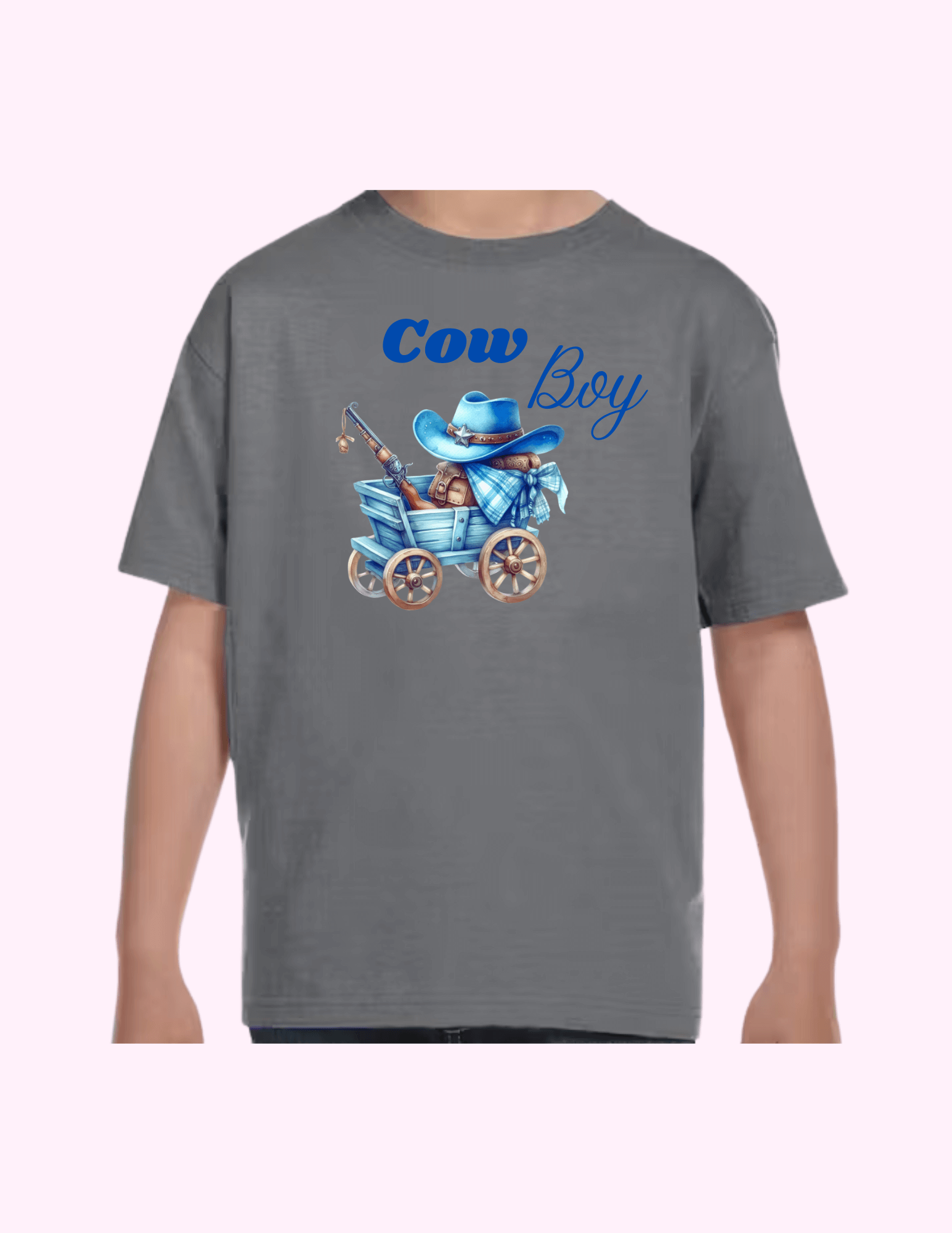 Cow Boy - Kids T-Shirt featuring unique artwork, perfect for personal style and expression.
