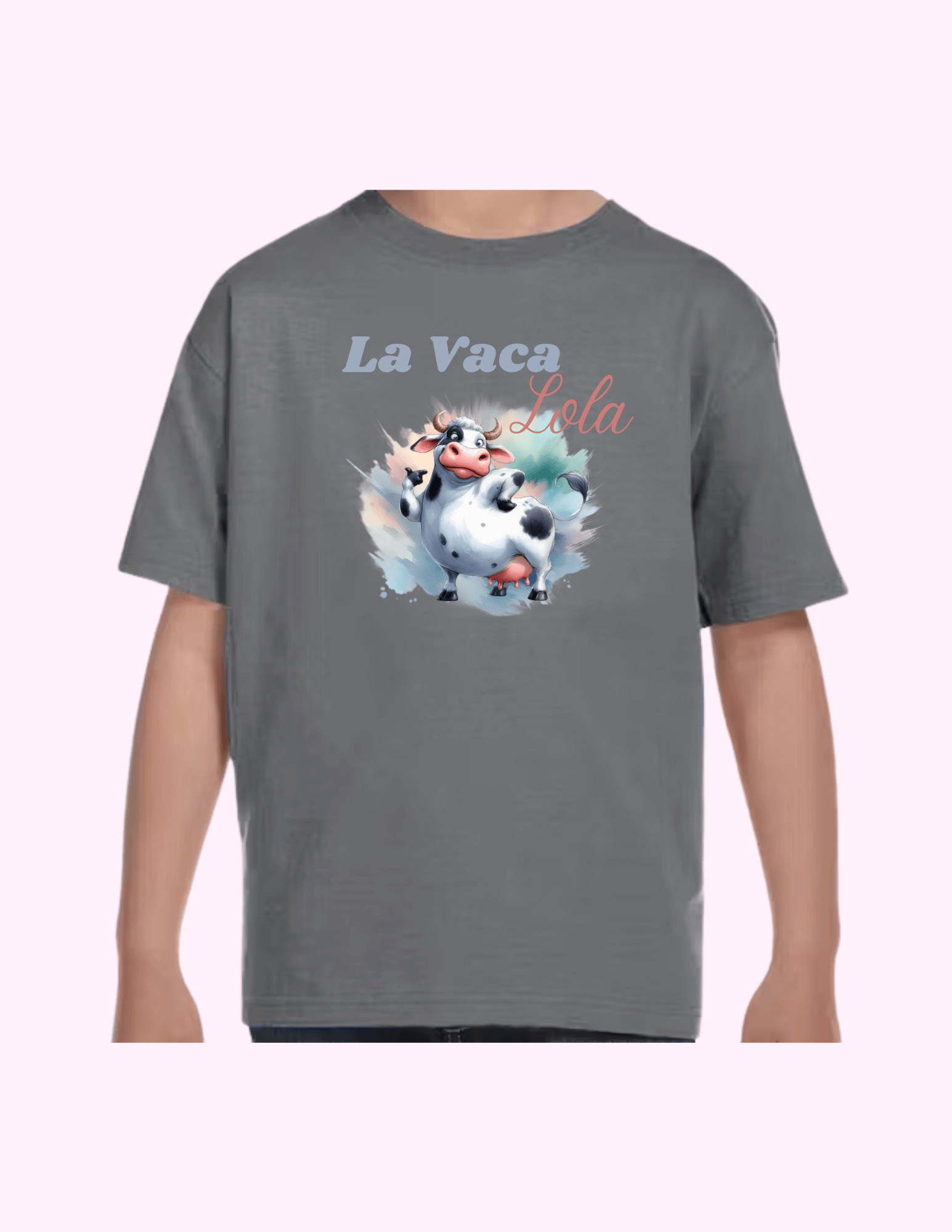 La Vaca Lola - Kids T-Shirt featuring unique artwork, perfect for personal style and expression.