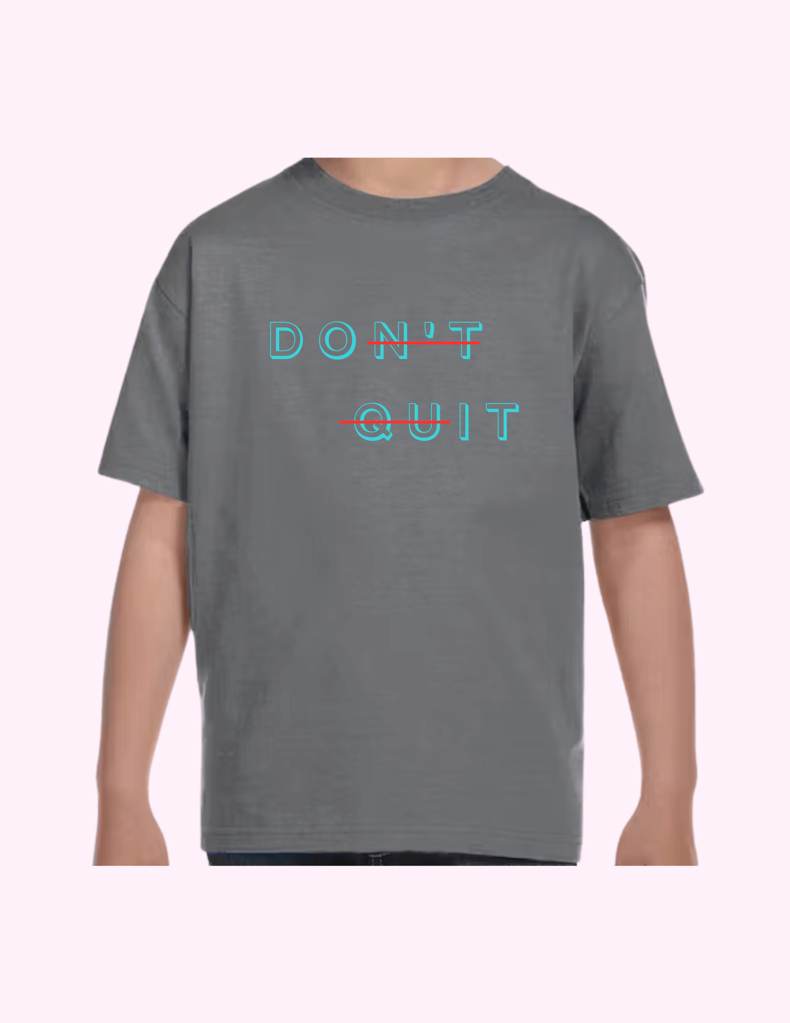Don't Quit - Kids T-Shirt featuring unique artwork, perfect for personal style and expression.
