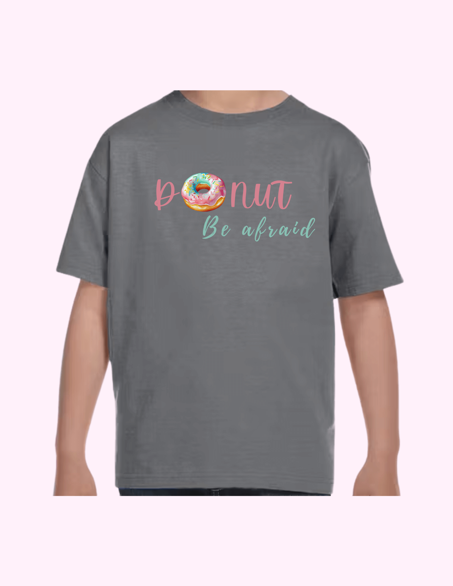 Donut Be Afraid - Kids T-Shirt featuring unique artwork, perfect for personal style and expression.