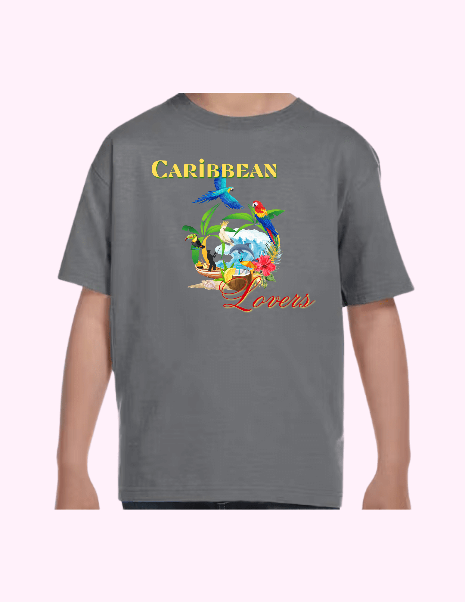Caribbean Lovers - Kids T-Shirt featuring unique artwork, perfect for personal style and expression.