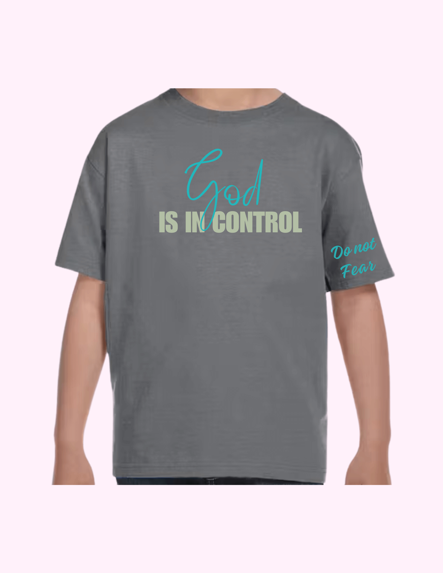 God Is In Control - Kids T-Shirt featuring unique artwork, perfect for personal style and expression.