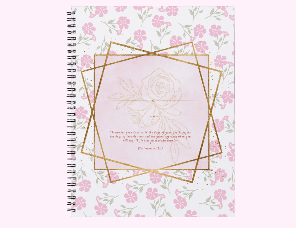 Floral - Journal (Notebook) With Bible Text featuring unique artwork, perfect for personal style and expression.