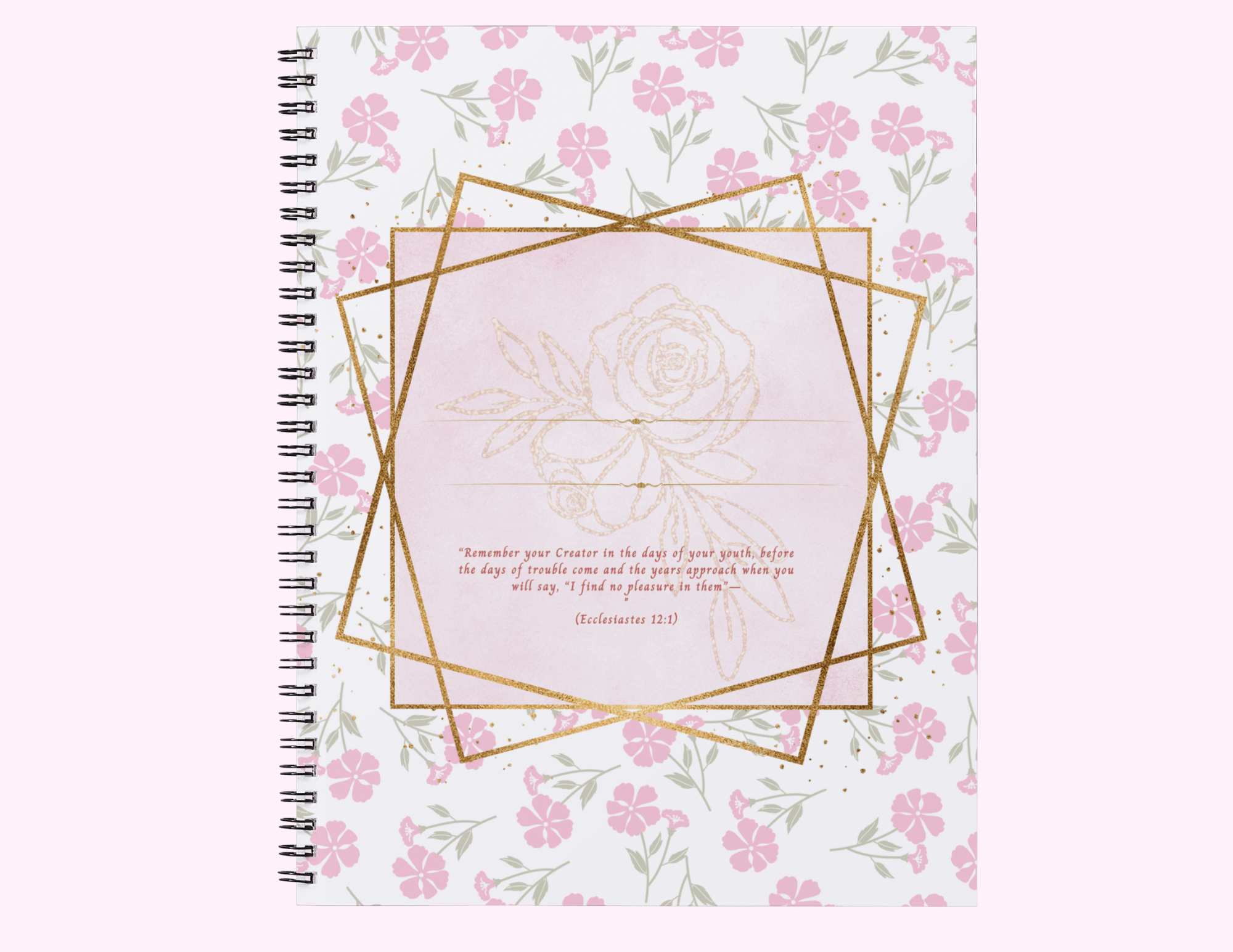 Floral - Journal (Notebook) With Bible Text featuring unique artwork, perfect for personal style and expression.