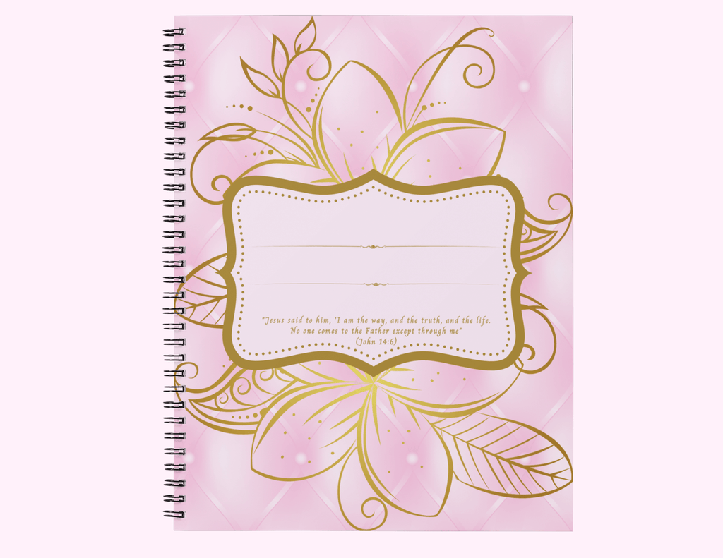 Pink - Journal (Notebook) With Bible Text featuring unique artwork, perfect for personal style and expression.