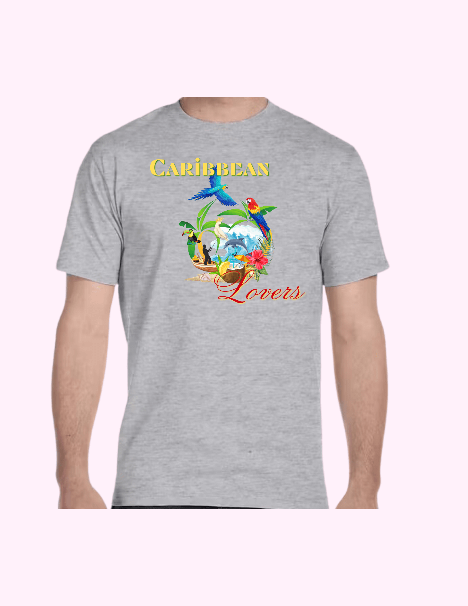 Caribbean Lovers - Adult T-Shirt featuring unique artwork, perfect for personal style and expression.
