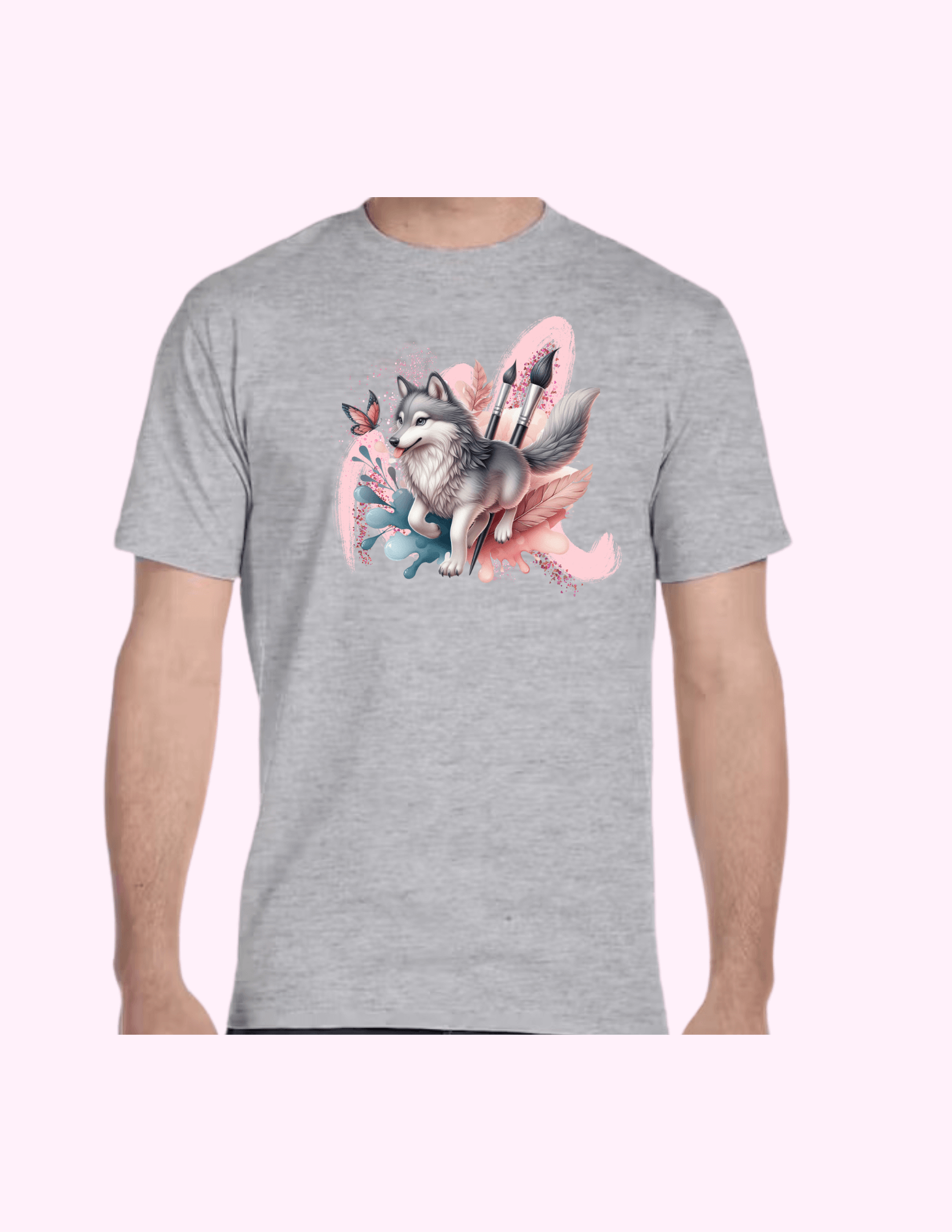 Paint Brush - Adult T-Shirt featuring unique artwork, perfect for personal style and expression.