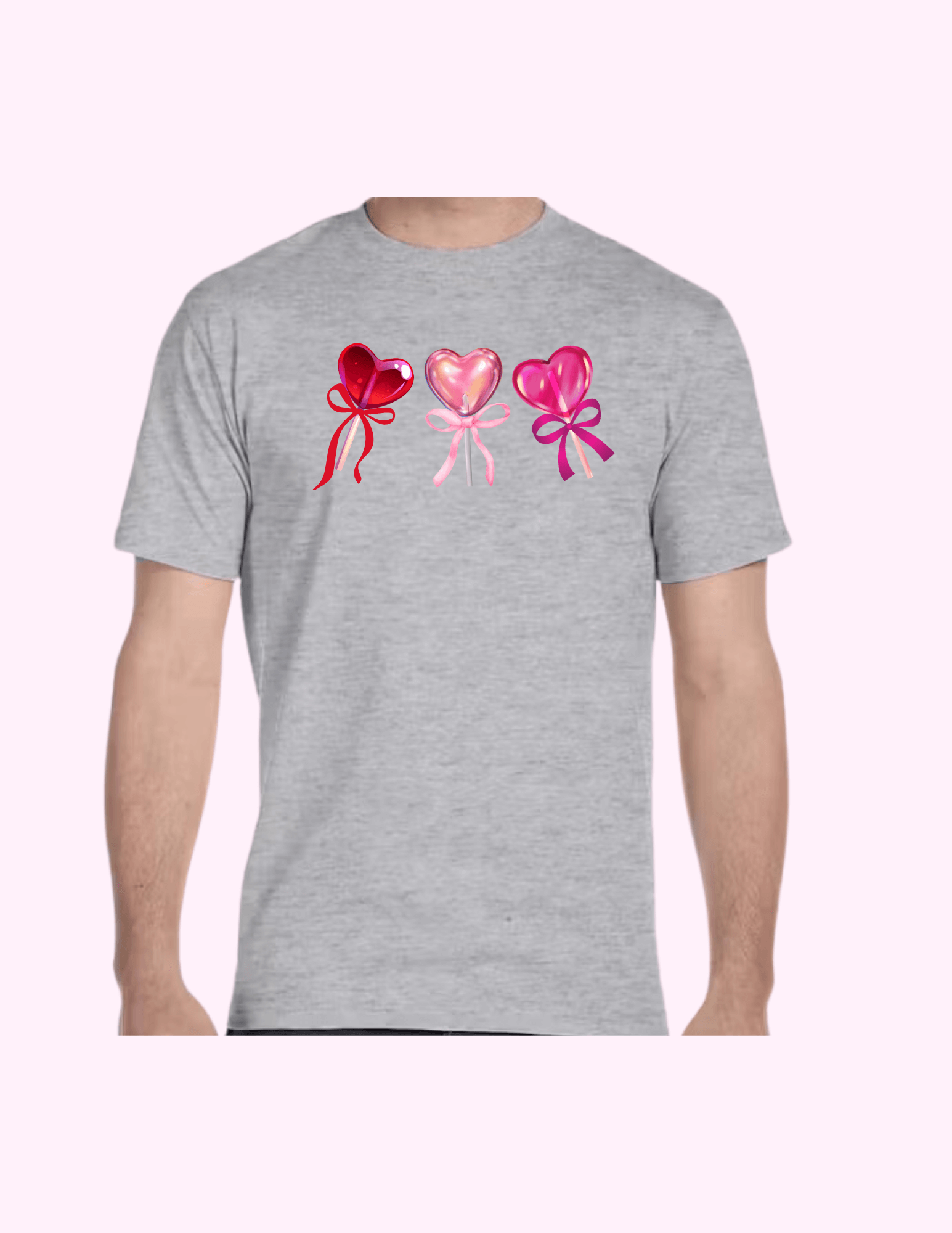 Lollypop Hearts - Adult T-Shirt featuring unique artwork, perfect for personal style and expression.