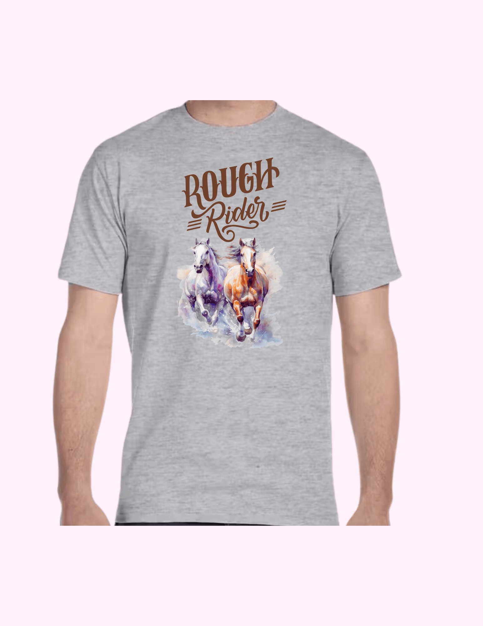 Rough Rider - Adult T-Shirt featuring unique artwork, perfect for personal style and expression.