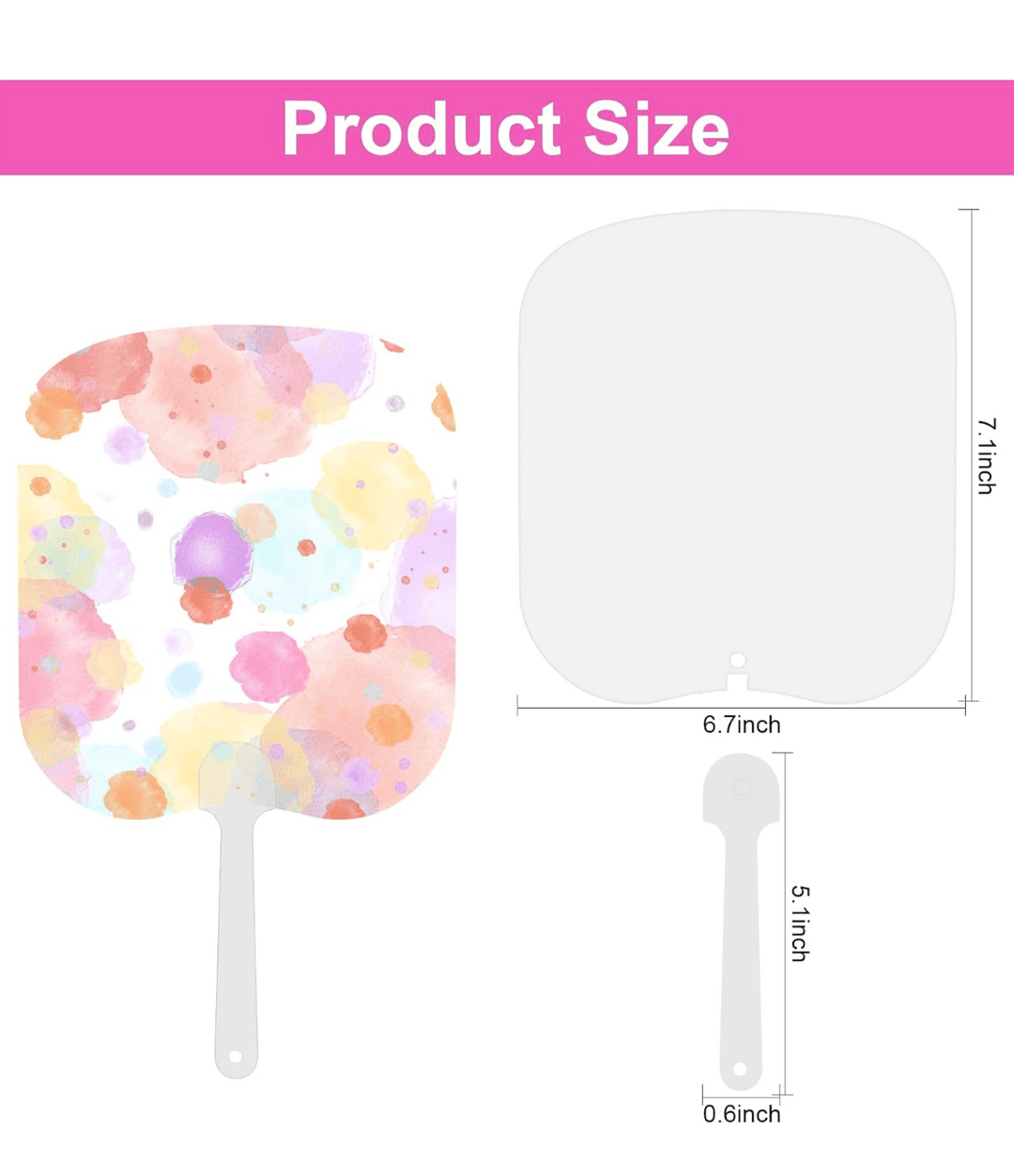 Custom - Hand Fan featuring your unique artwork, perfect for personal style and expression.