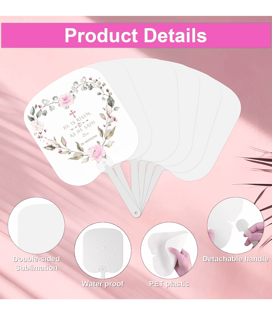 Custom - Hand Fan featuring your unique artwork, perfect for personal style and expression.