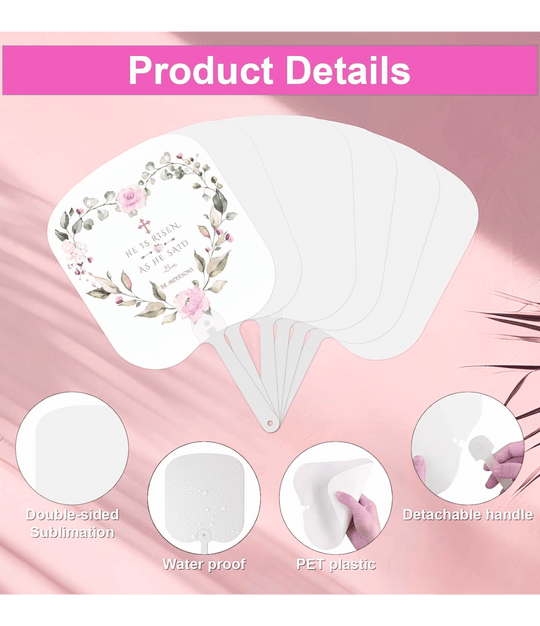 Custom - Hand Fan featuring your unique artwork, perfect for personal style and expression.