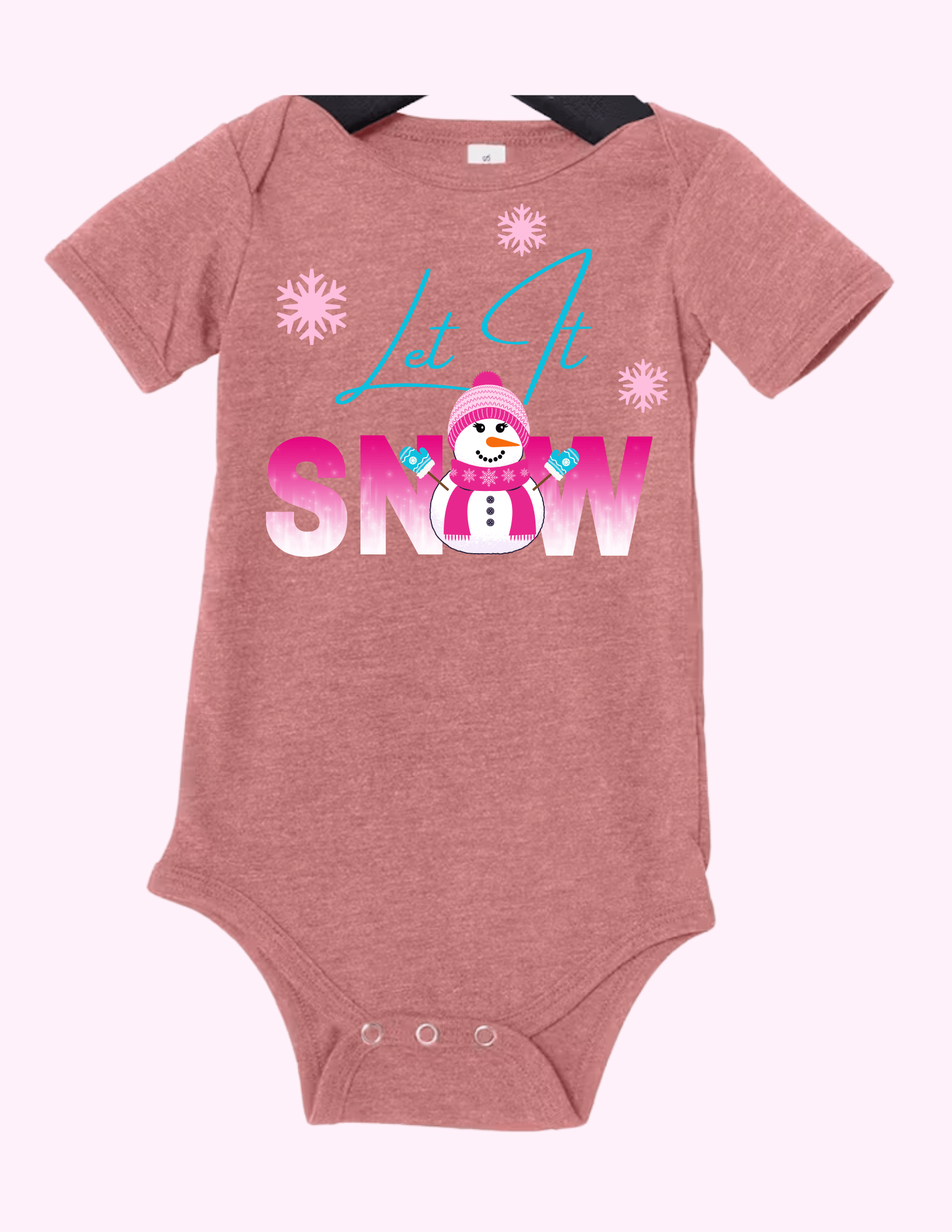 Let It Snow - Pink (Infant) featuring unique artwork, perfect for personal style and expression.
