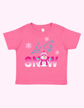 Let It Snow Pink (Toddler) featuring unique artwork, perfect for personal style and expression.