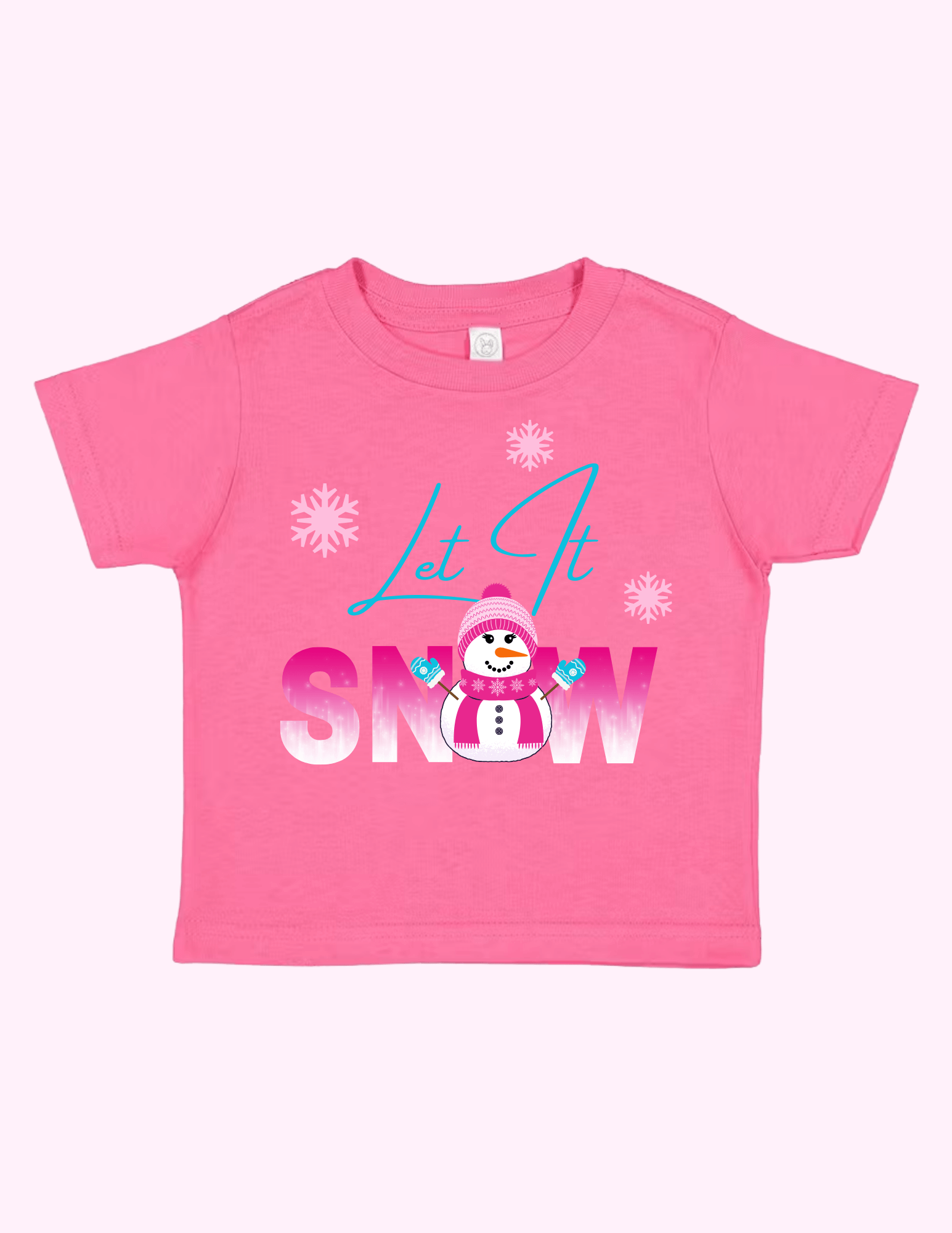 Let It Snow Pink (Toddler) featuring unique artwork, perfect for personal style and expression.