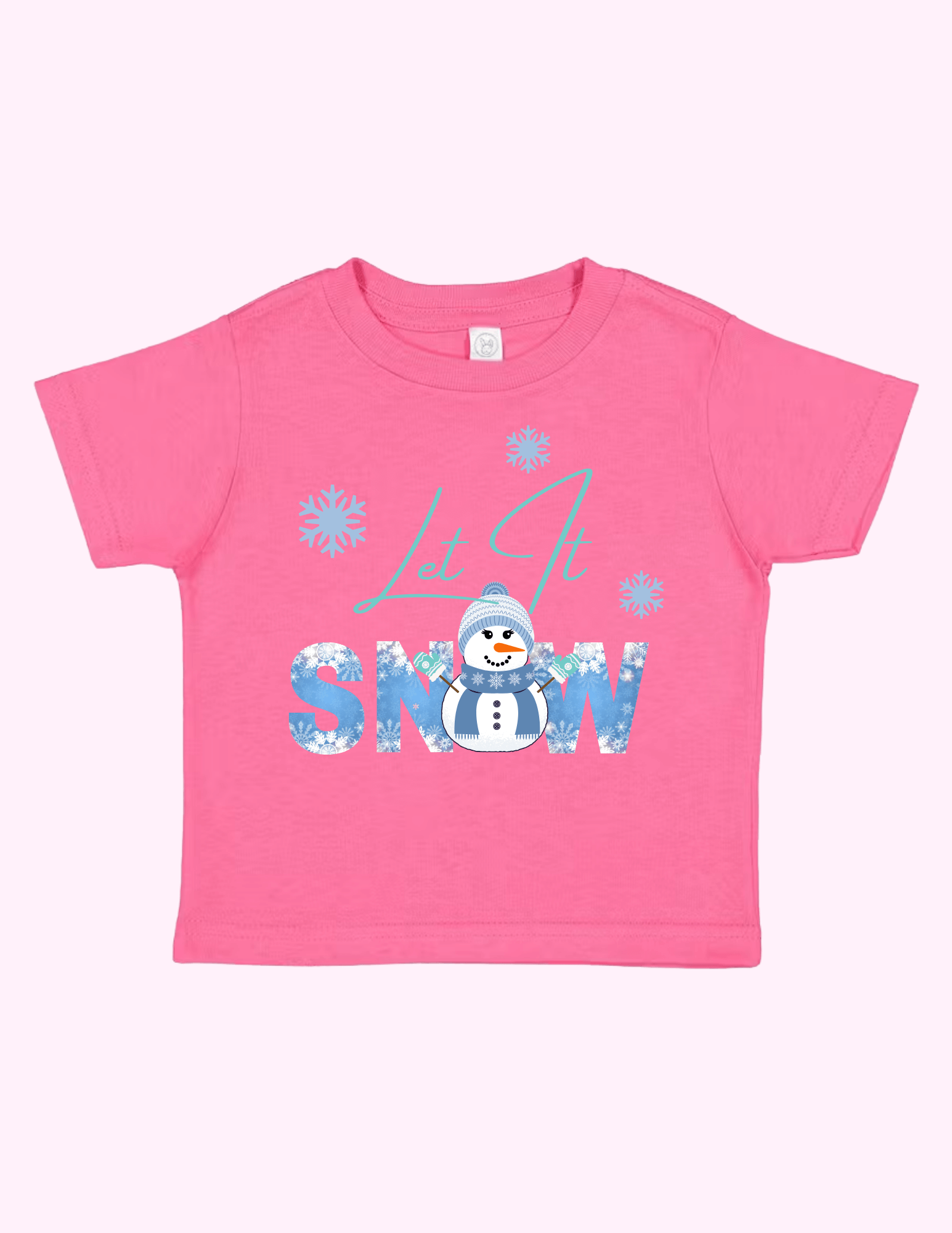 Let It Snow Blue (Toddler) featuring unique artwork, perfect for personal style and expression.