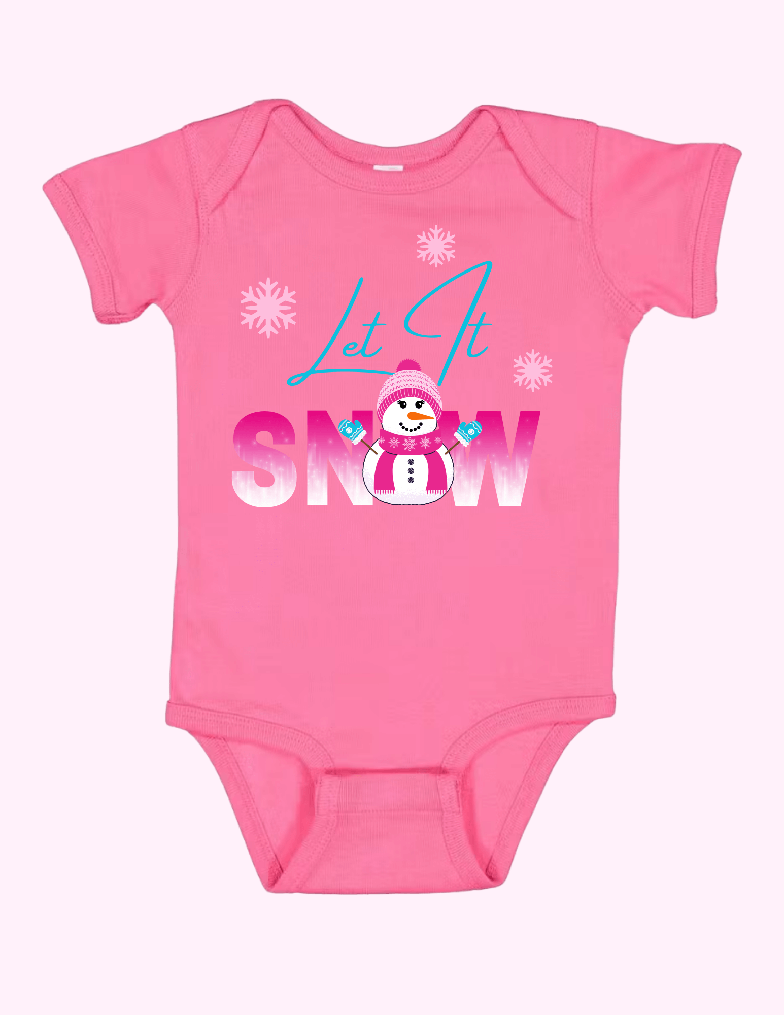 Let It Snow - Pink (Infant) featuring unique artwork, perfect for personal style and expression.