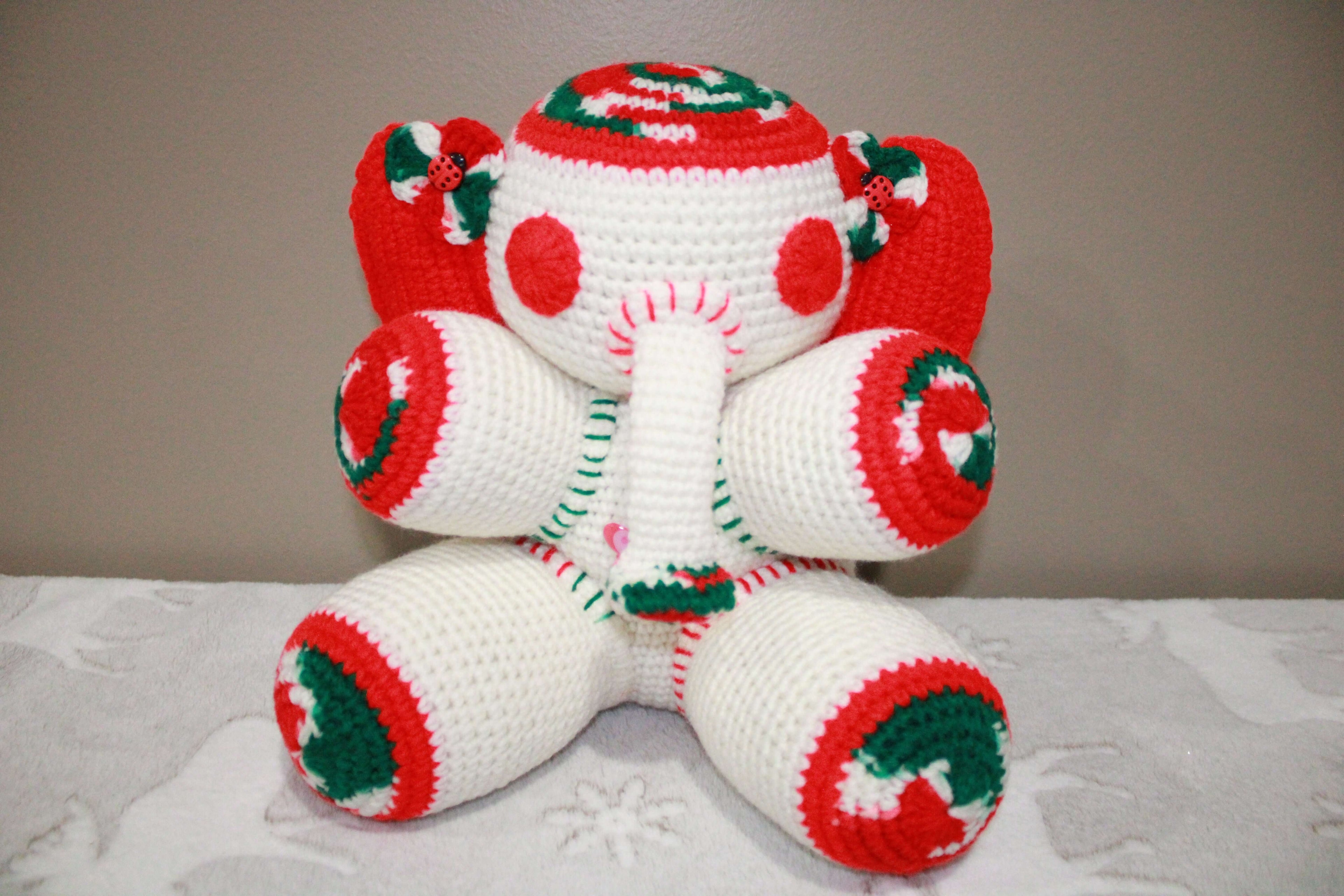 Ladybug Elephant crafted with handmade techniques for a truly unique style.