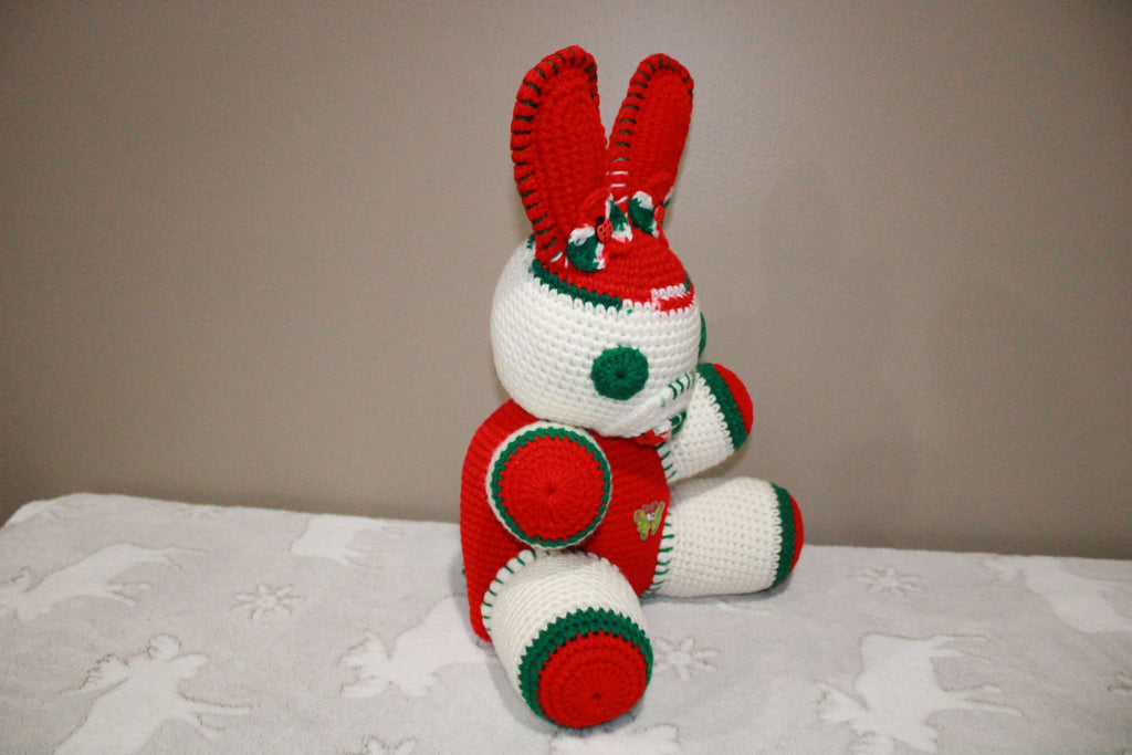 Ladybug Bunny crafted with handmade techniques for a truly unique style.
