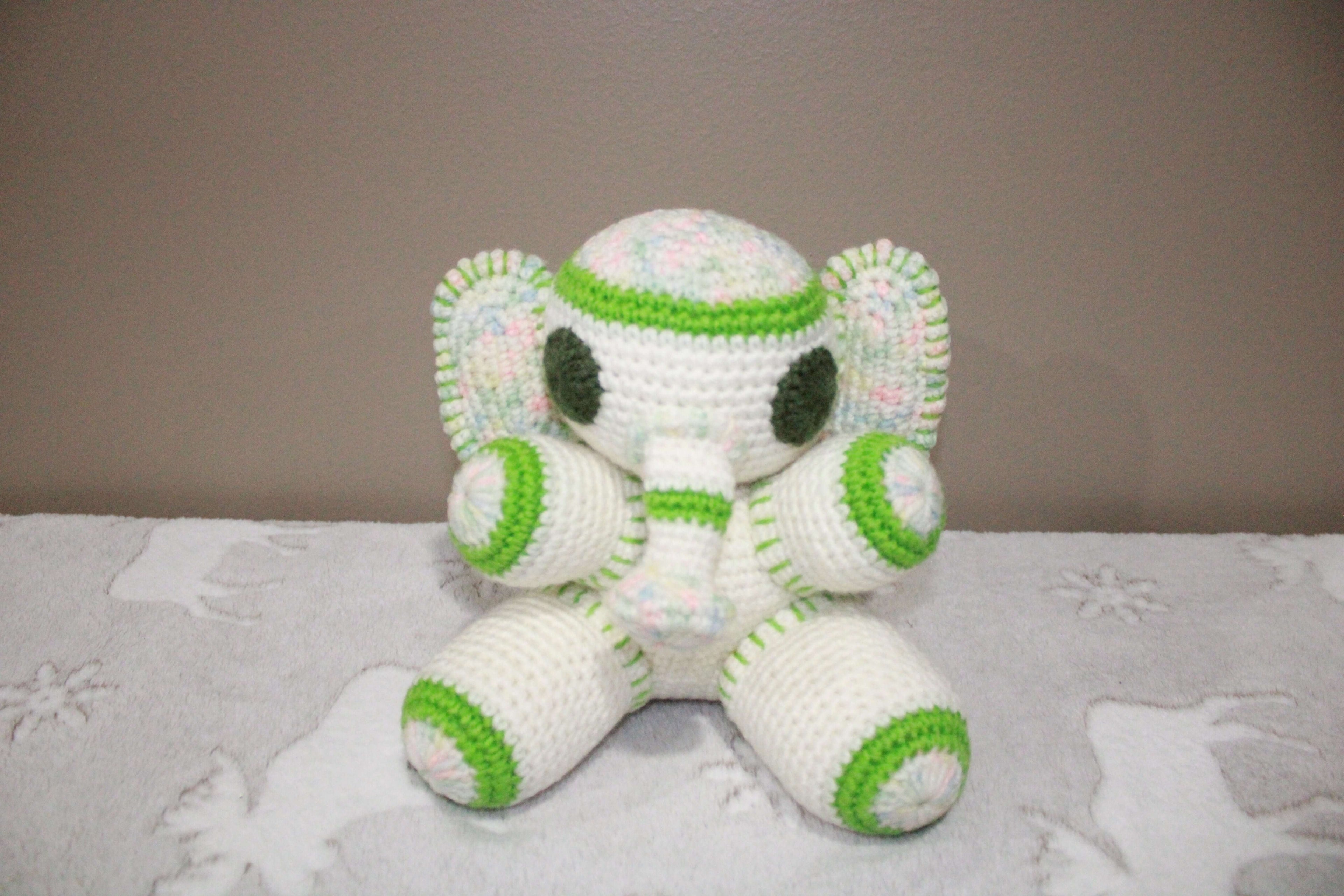 Cotton Candy Baby Elephant crafted with handmade techniques for a truly unique style.