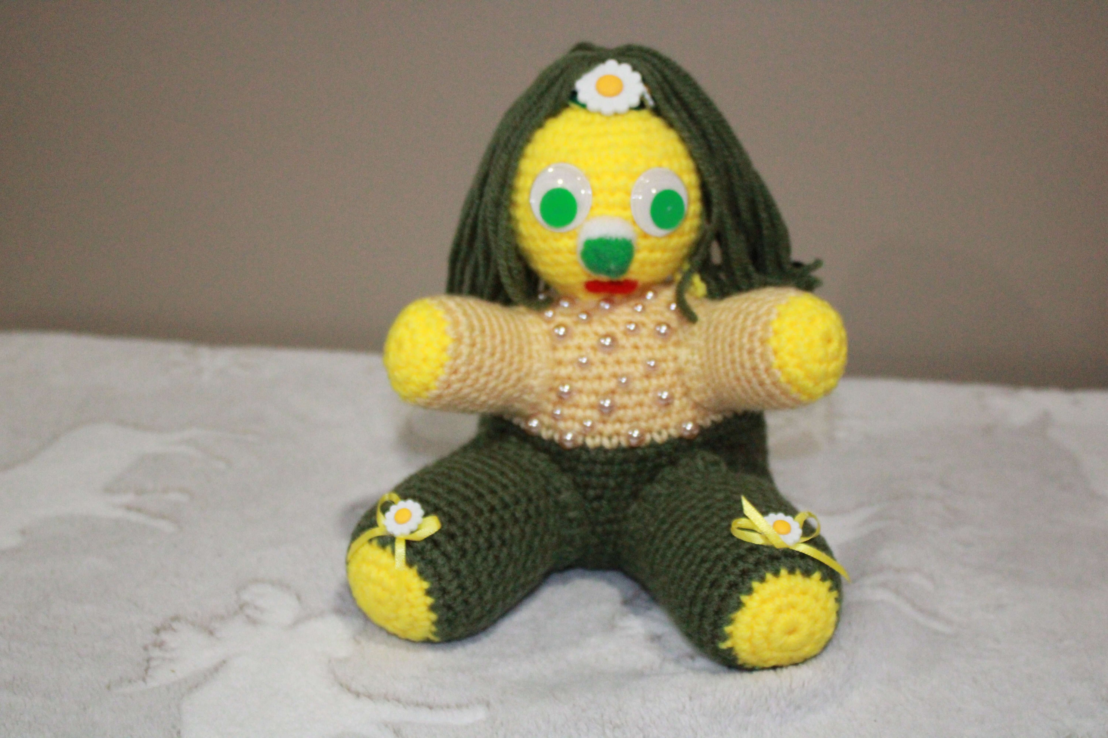 Pearl Green And Yellow Girl crafted with handmade techniques for a truly unique style.
