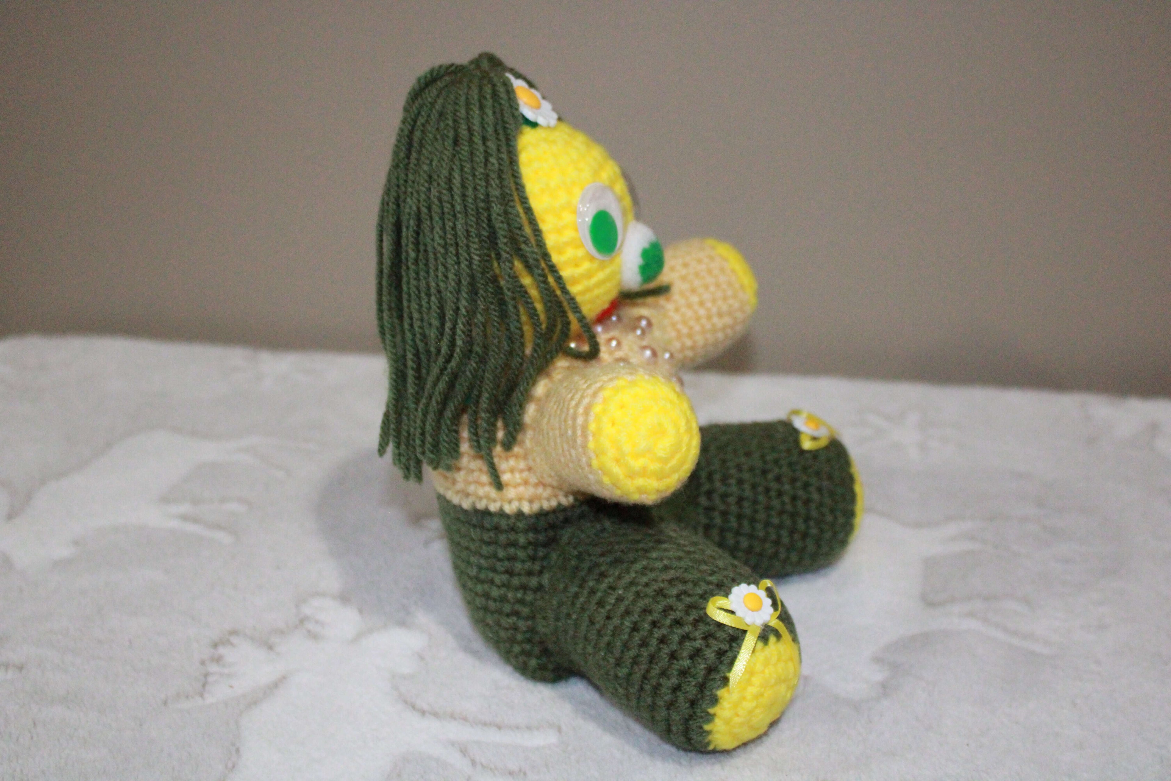Pearl Green And Yellow Girl crafted with handmade techniques for a truly unique style.