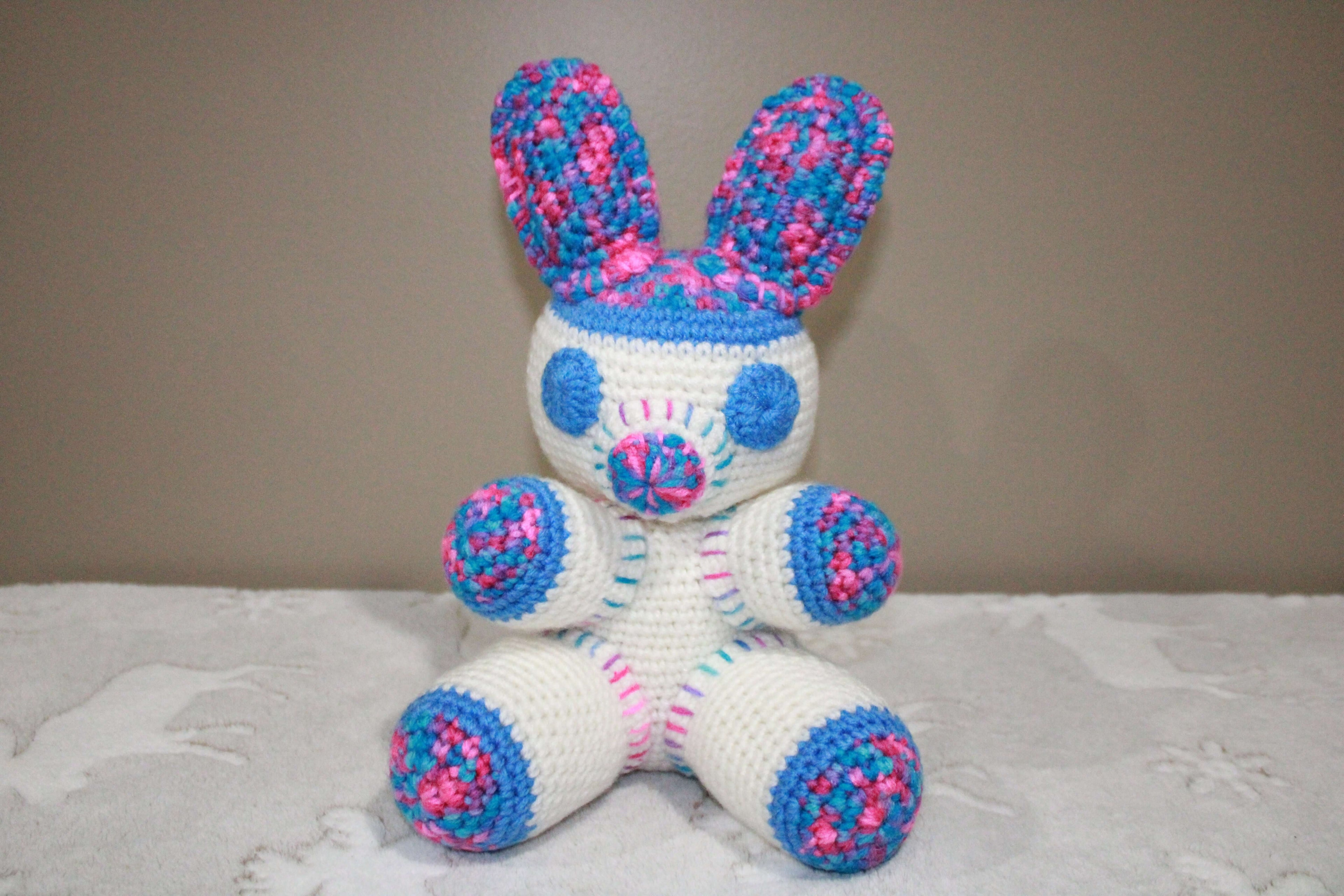 Marshmallow Bunny crafted with handmade techniques for a truly unique style.