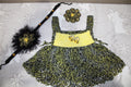 Bumble Bee Baby Dress And Matching Pum Pum Headband And Hairclip collection