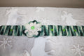 Green And White Headband Crochet Collection crafted with handmade techniques for a truly unique style.