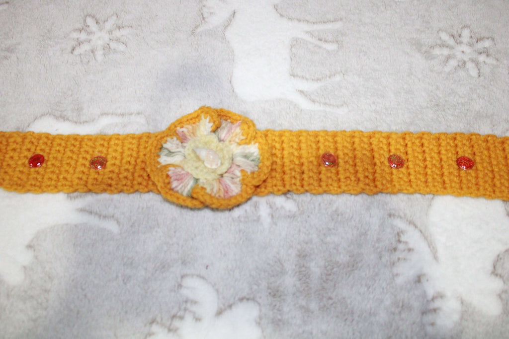Yellow Headband Crochet Collection crafted with handmade techniques for a truly unique style.