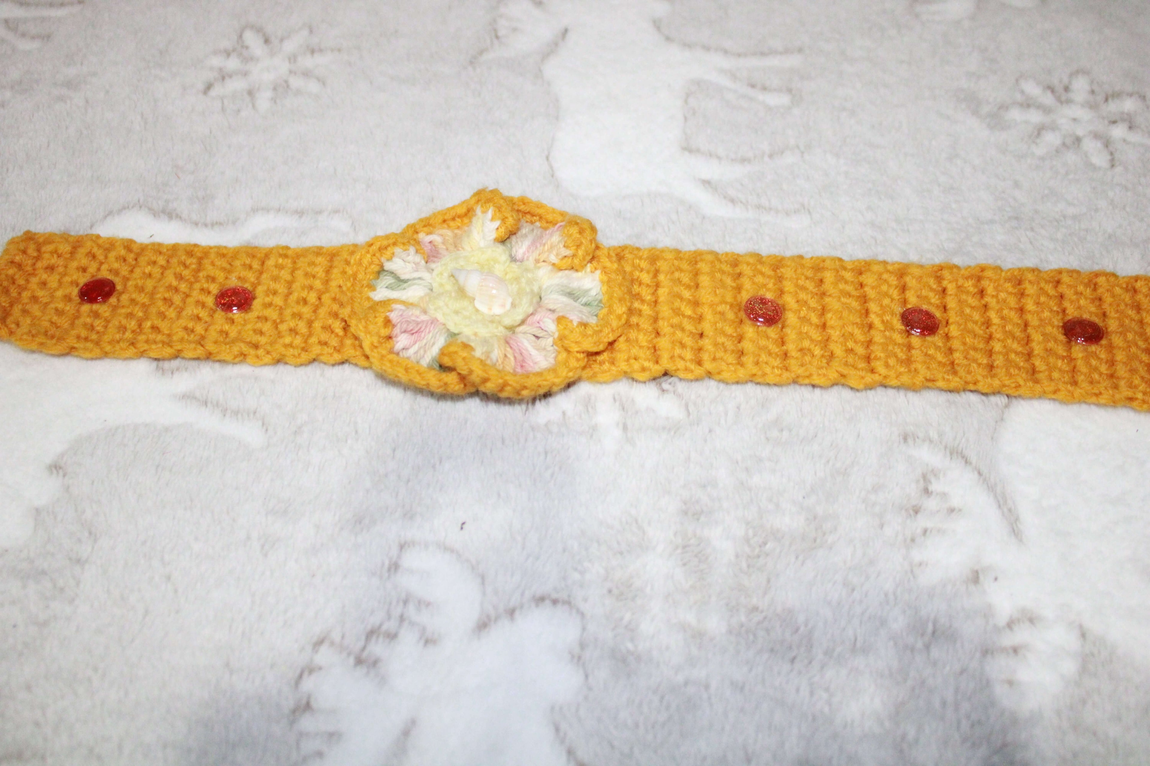 Yellow Headband Crochet Collection crafted with handmade techniques for a truly unique style.