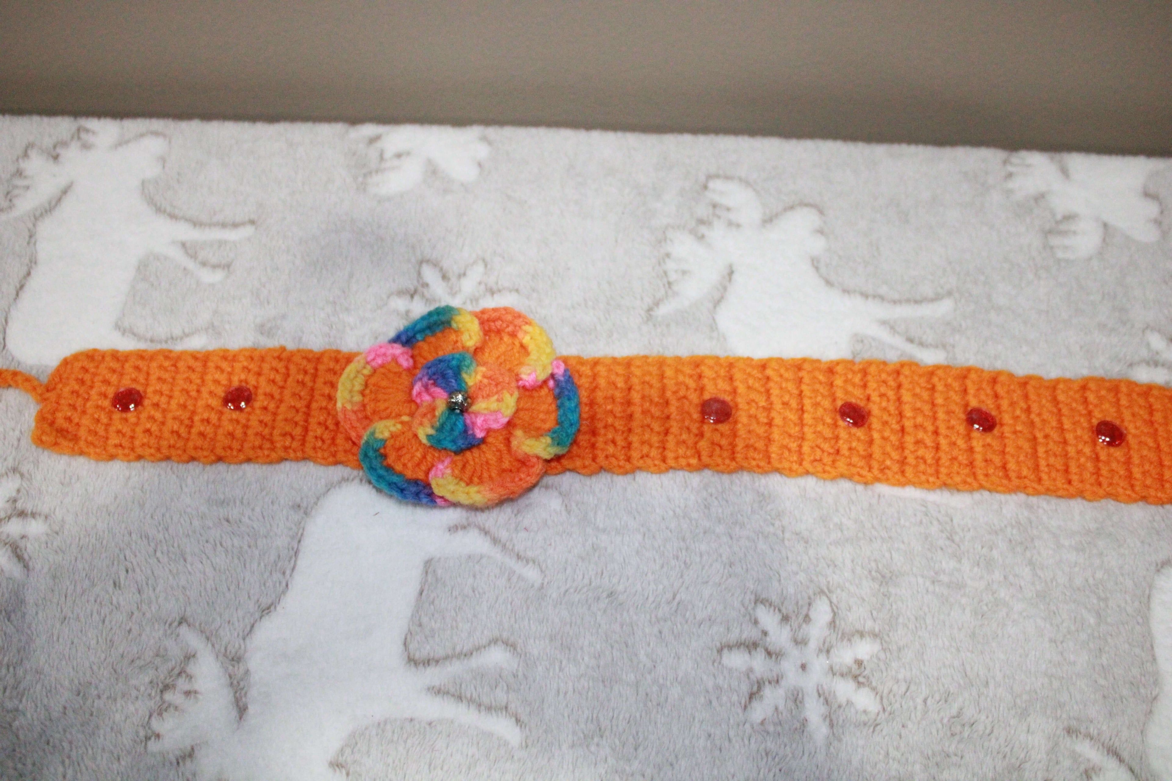 Orange Headband Crochet Collection crafted with handmade techniques for a truly unique style.