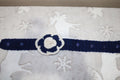 Blue And White Headband Crochet Collection crafted with handmade techniques for a truly unique style.