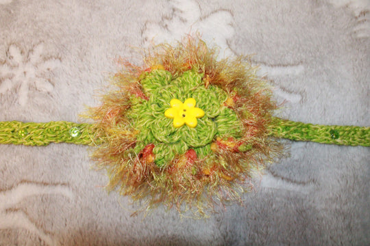 Pum Pum Green And Yellow Fashion Headband