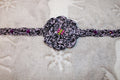 Lavender And Black Fashion Headband crafted with handmade techniques for a truly unique style.