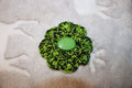 Black And Green Fashion Hairclip Flower crafted with handmade techniques for a truly unique style.