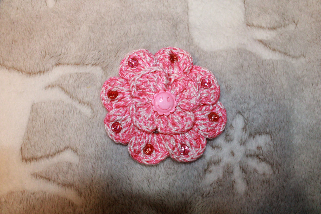 Pink And Light Pink Fashion Hairclip Flower