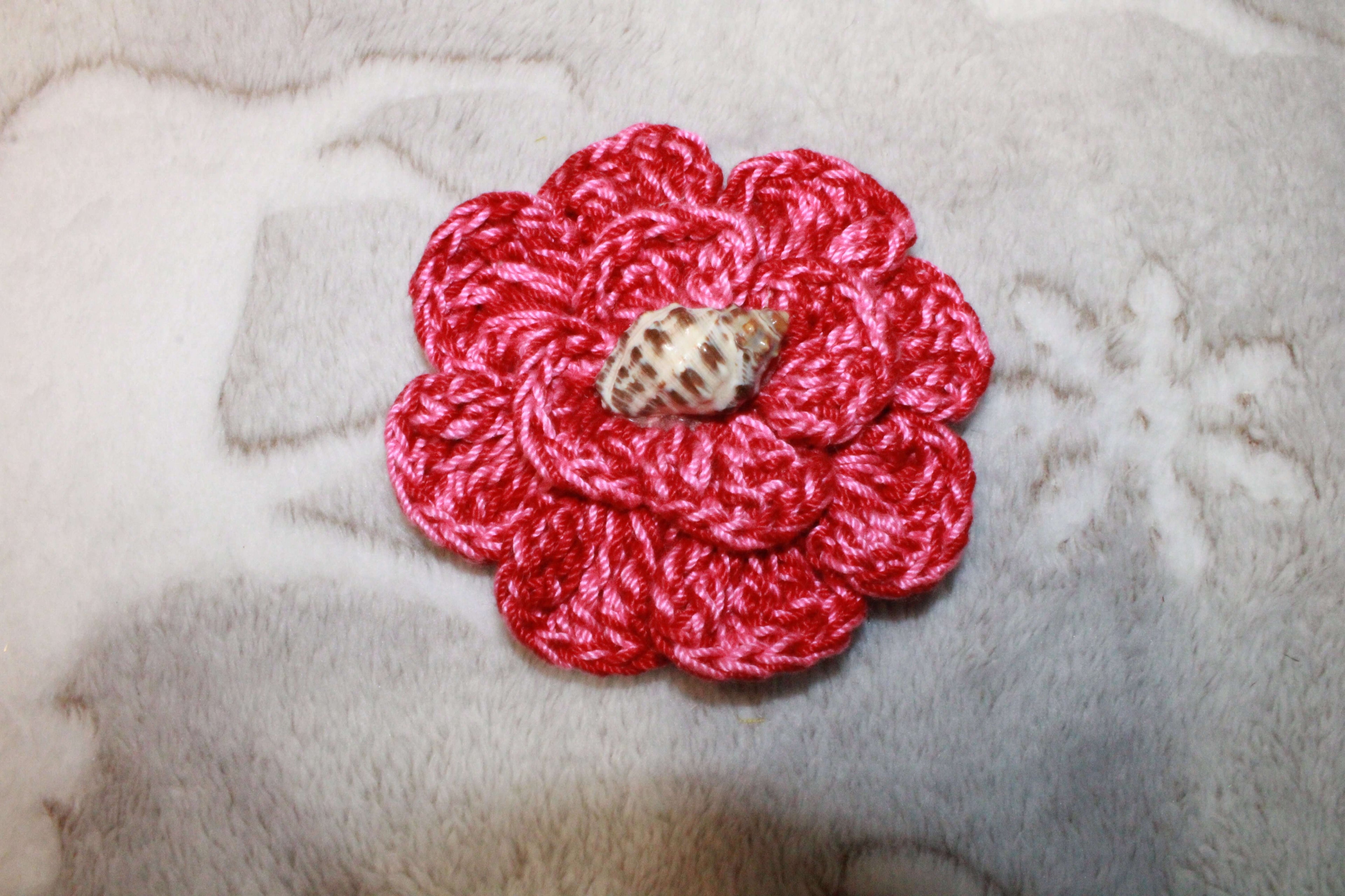 Burgundy And Pink Fashion Hairclip Flower crafted with handmade techniques for a truly unique style.